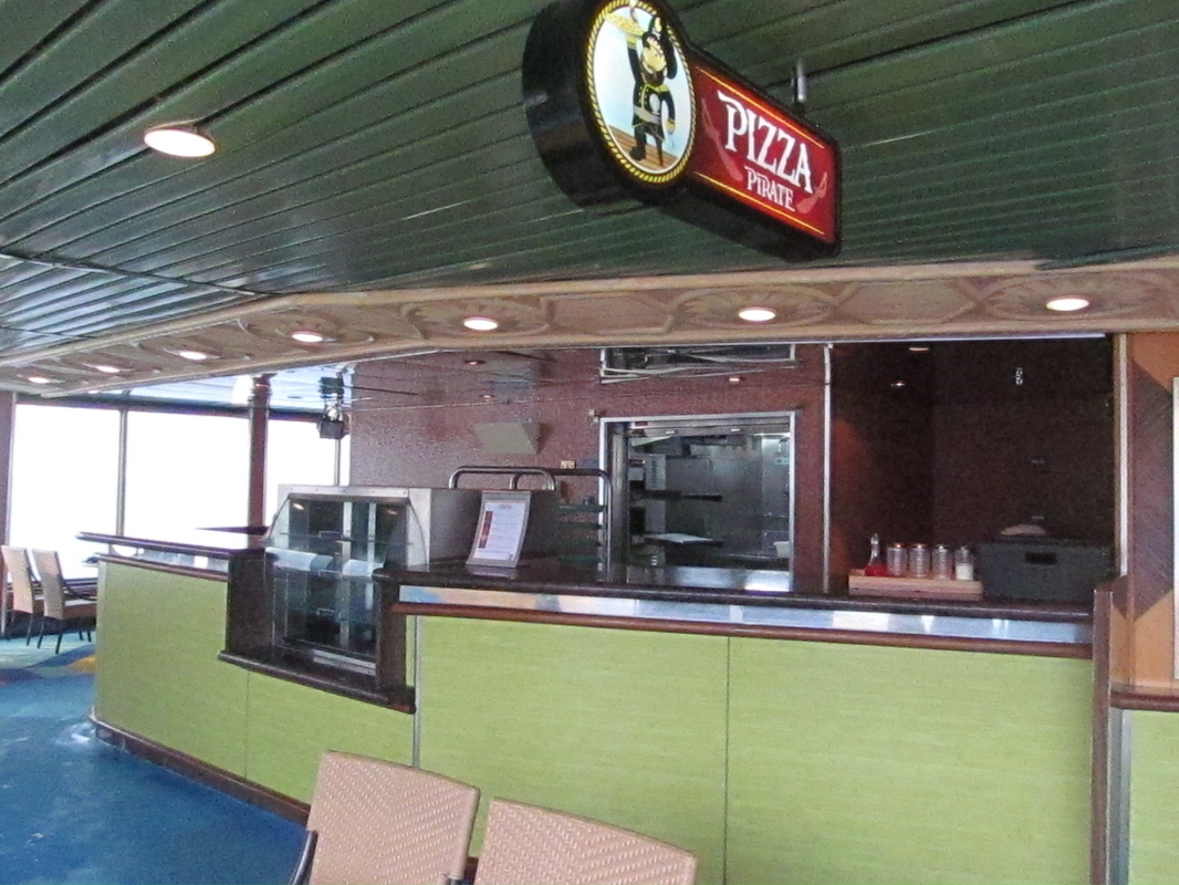 Pizzeria is on Deck 9 - AFT.