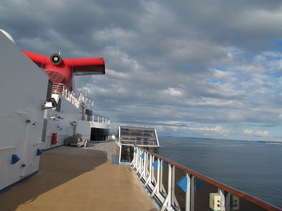 Looking towards the back of the ship.