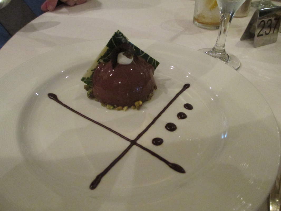 Fancy chocolate dessert