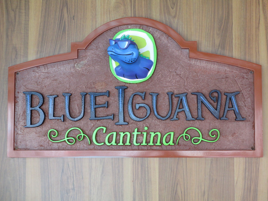 Blue Iguana Cantina Logo Onboard Carnival Glory