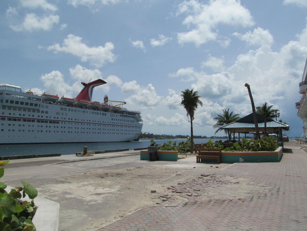 Pier and Carnival Fantasy in the Background