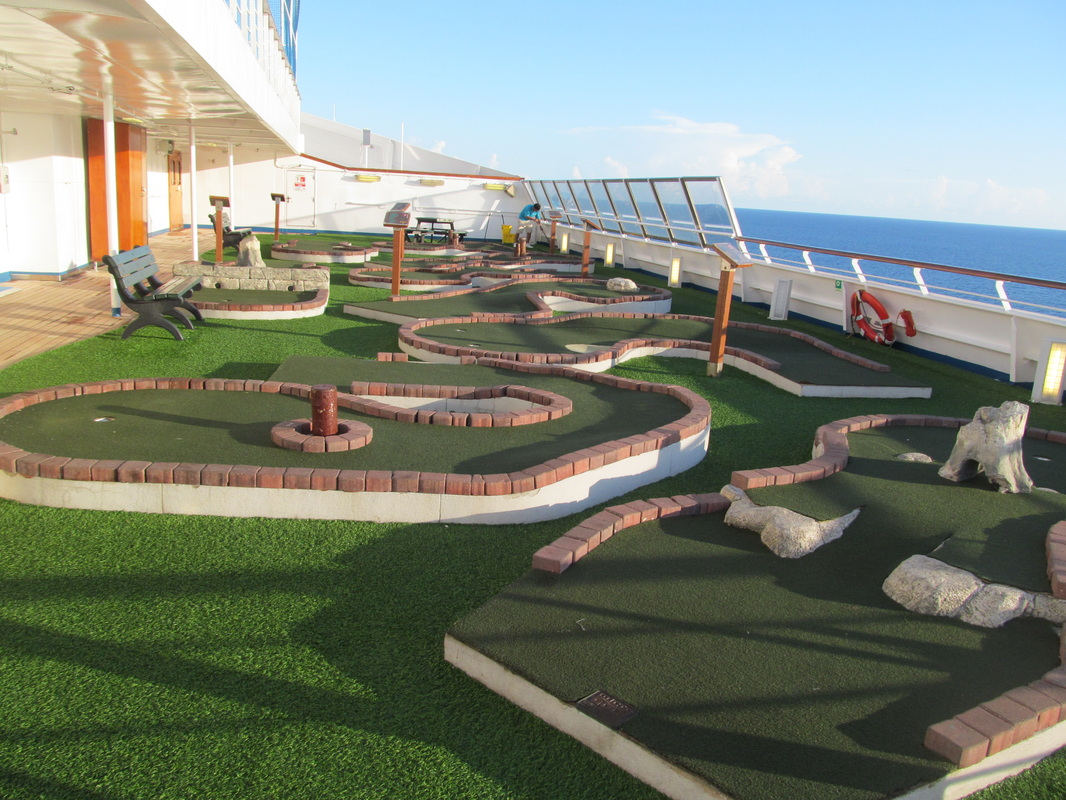 Panoramic View of Mini Golf Course on Carnival Triumph
