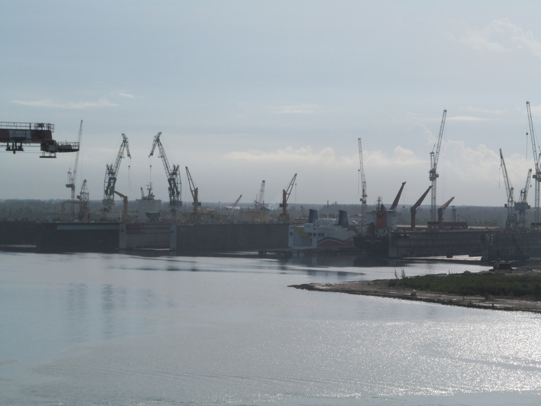 View of the Grand Bahama Shipyard From tHe ship