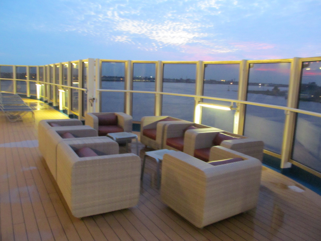 Chairs on Carnival Dream's Lanai