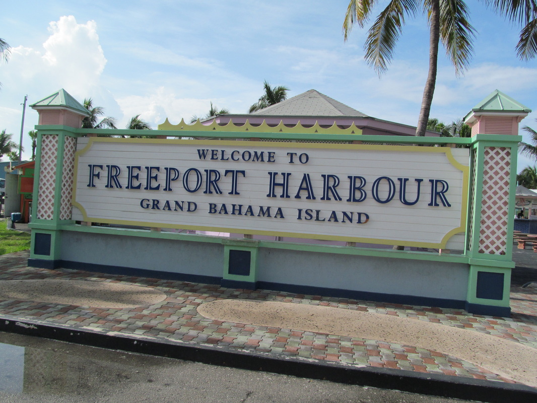 Welcome to Freeport Harbour Sign