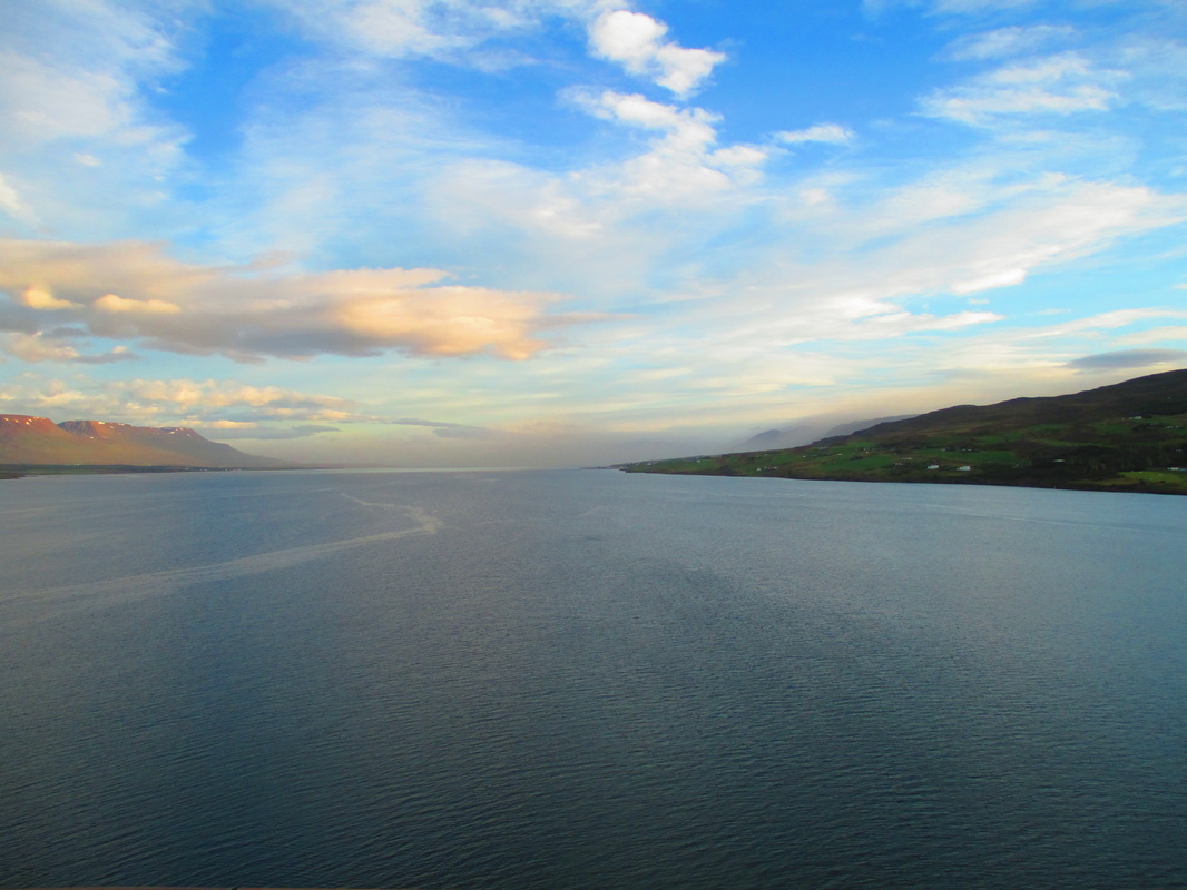 Akureyri is located at the head of the Eyjafjorour Fjord, Iceland's longest fjord