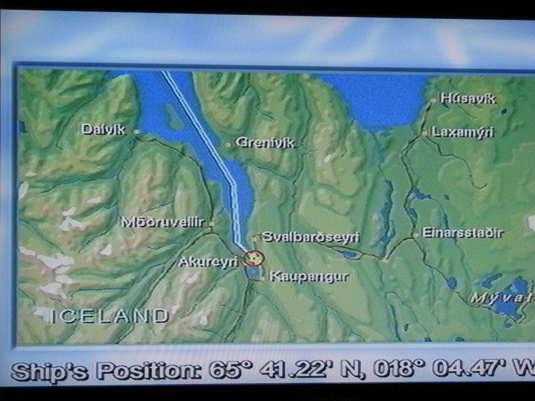 Location of Akureyri