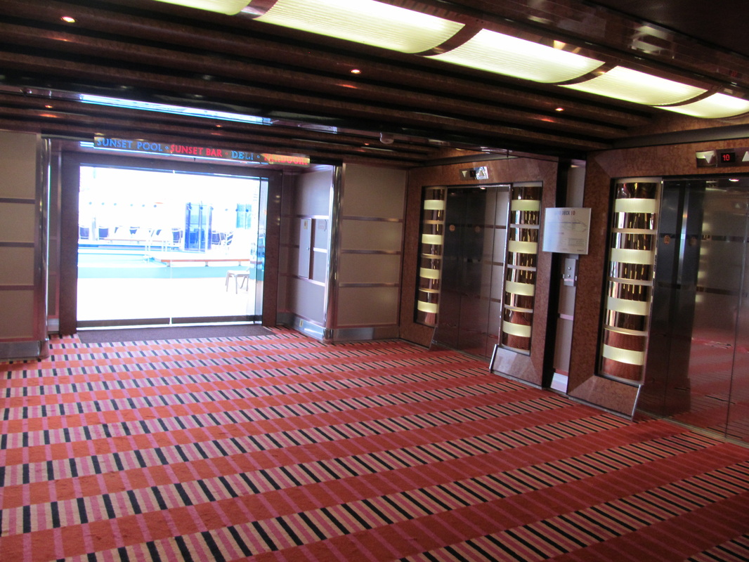 AFT Stairwell Area on the Lido Deck