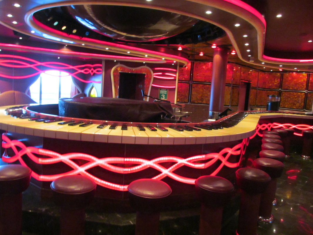 Bar Area of Carnival Dream's Sam's Piano Bar