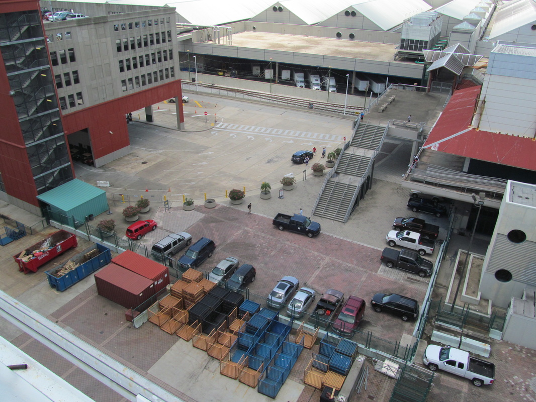 Luggage Crates & Vehicles On New Orleans Pier
