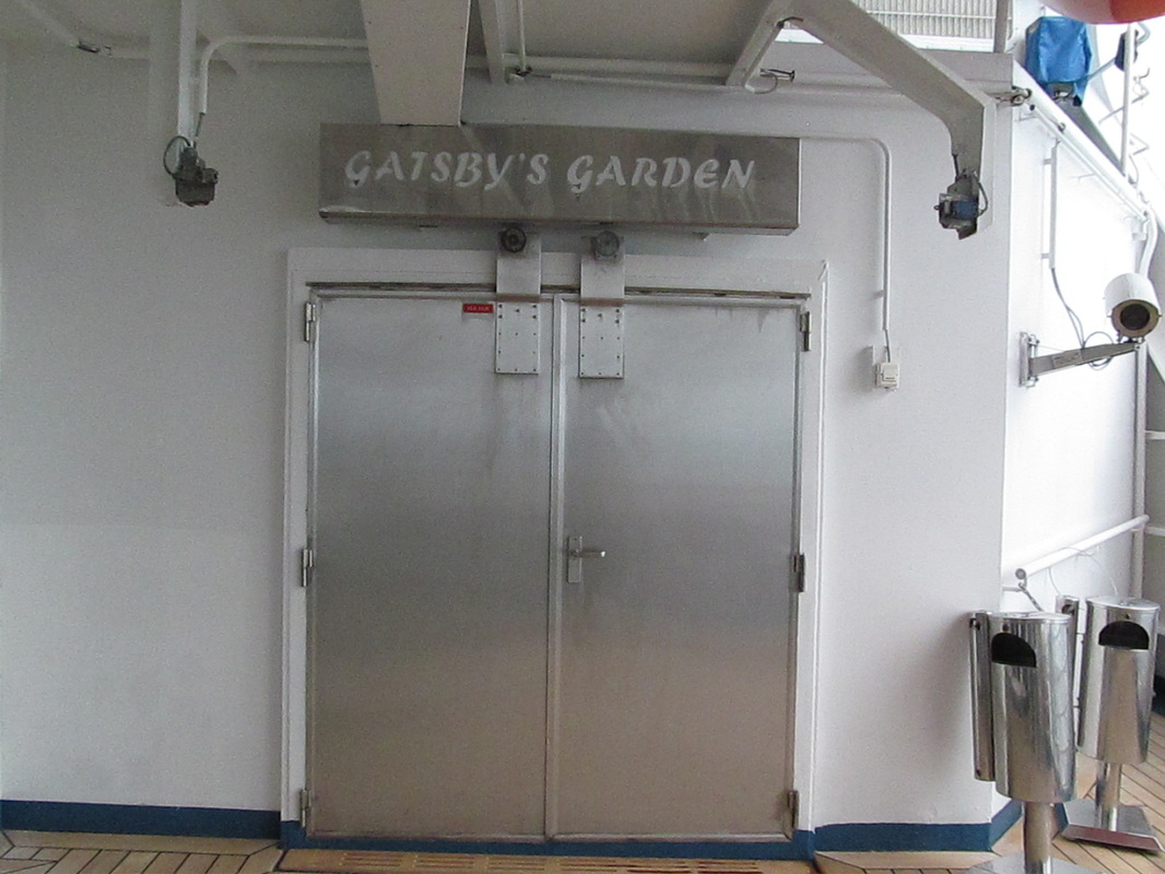 Closed Metal Door to Gatsby's Garden