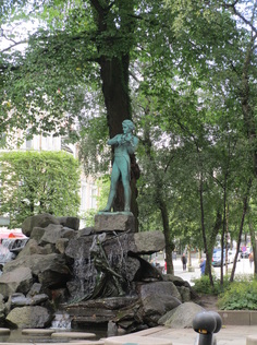 Statue of Edvard Grieg, famous Norwegian composer