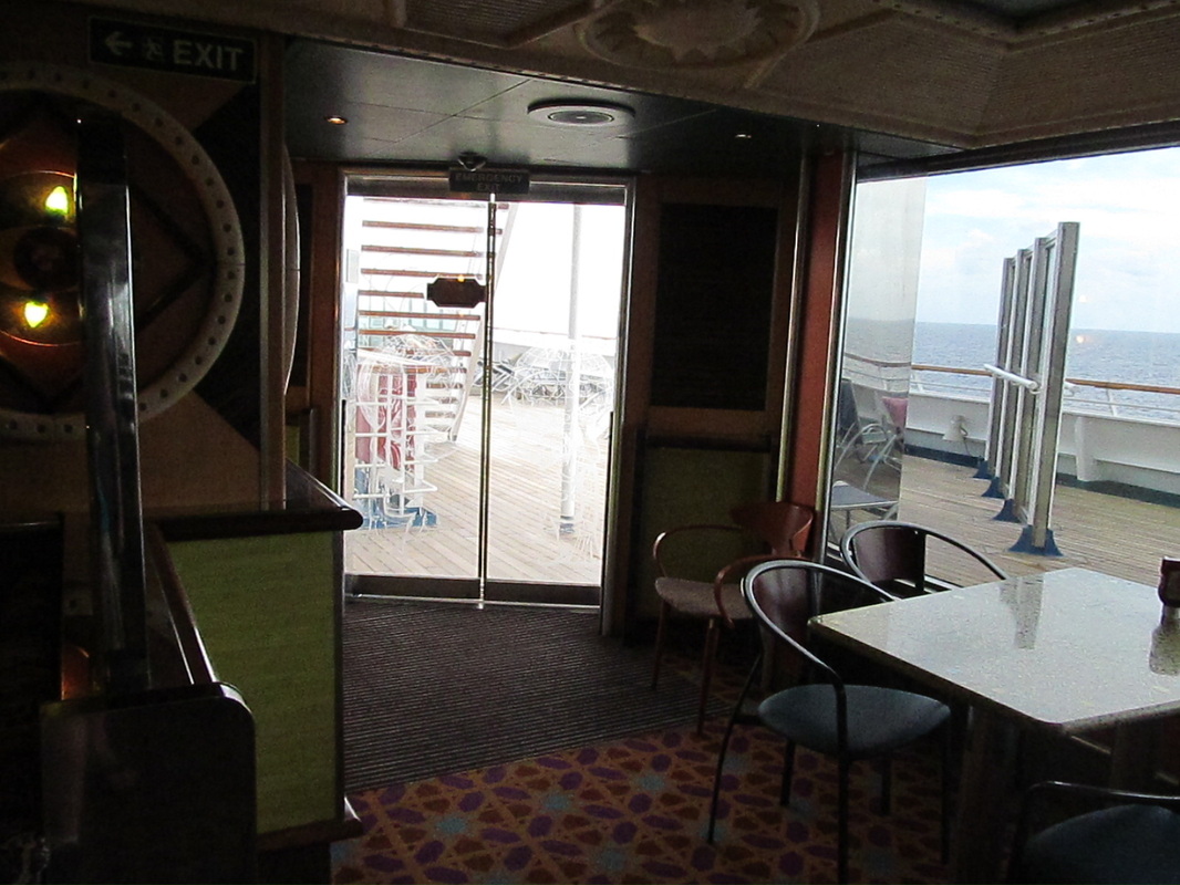 Upper Floor of South Beach Club Door to Outside Decks