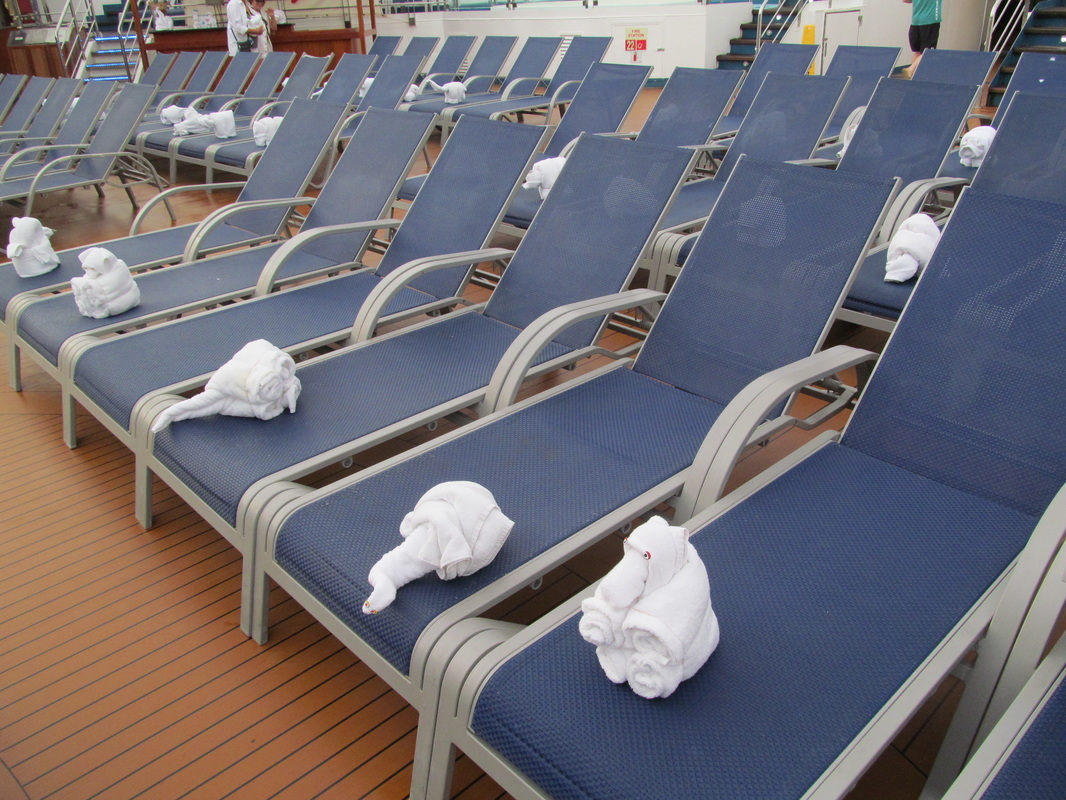 Towel Animals In Deck Chairs