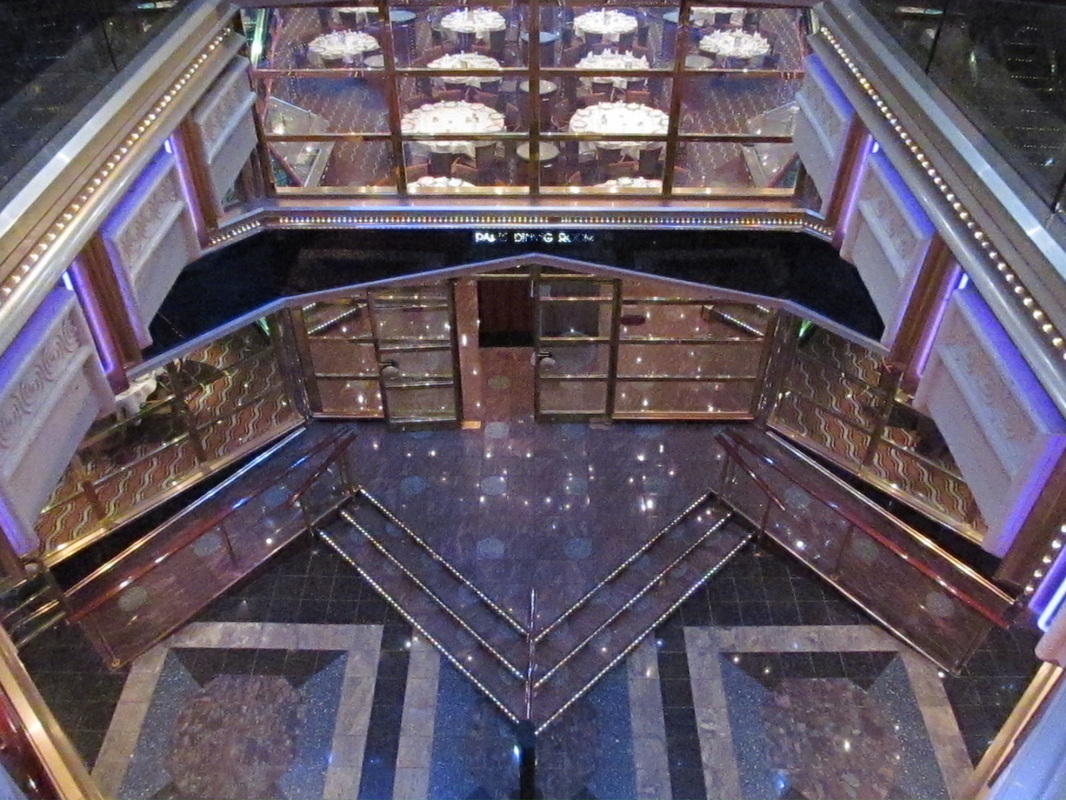 Looking Down At Entrance to Paris Dining Room