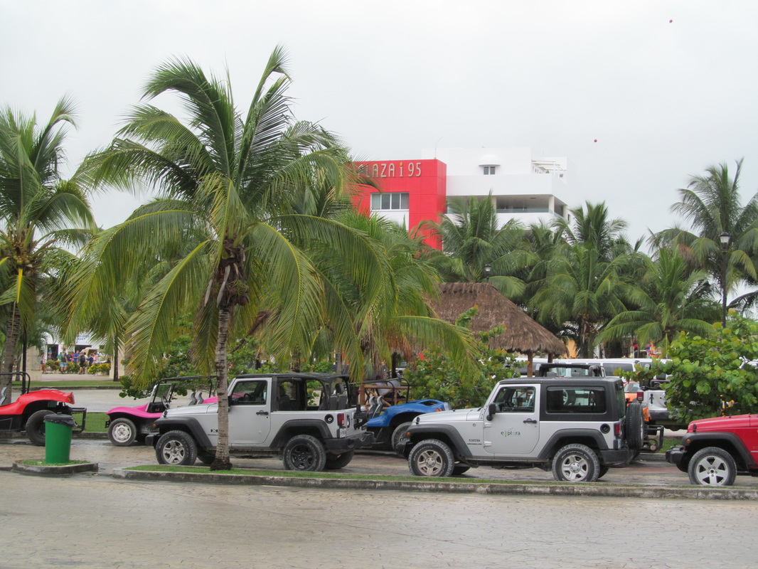 Jeeps At Puerta Maya