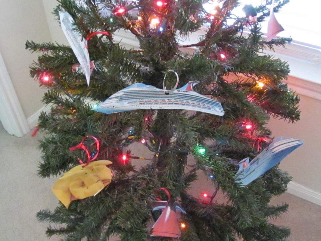 Bottom of Cruise Themed Christmas Tree