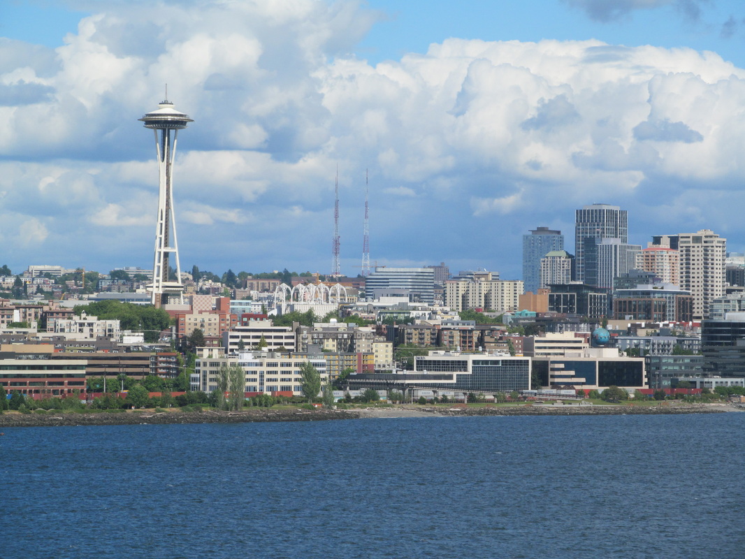 View of Seattle as the ship leaves