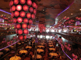Carnival Miracle Bacchus Dining Room Looking To First Level