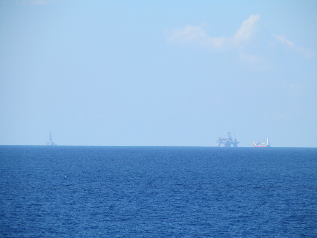 Oil Rigs in the Distance