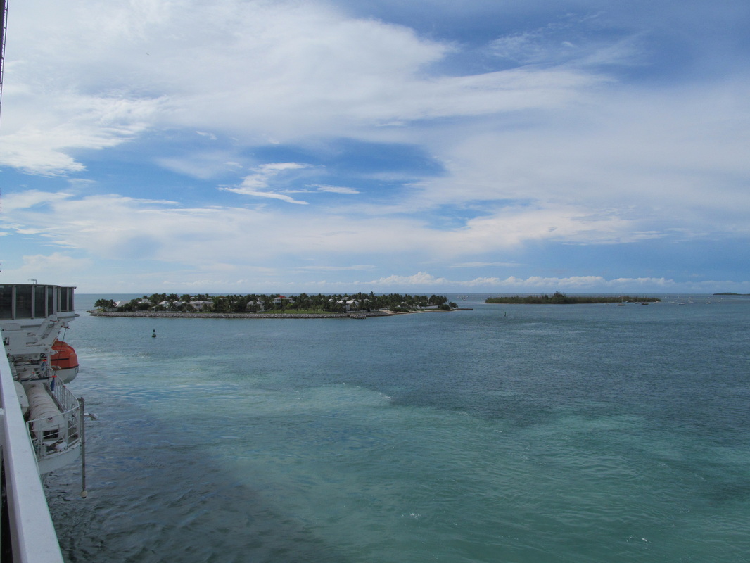 Carnival Dream Lanai and Private island in background