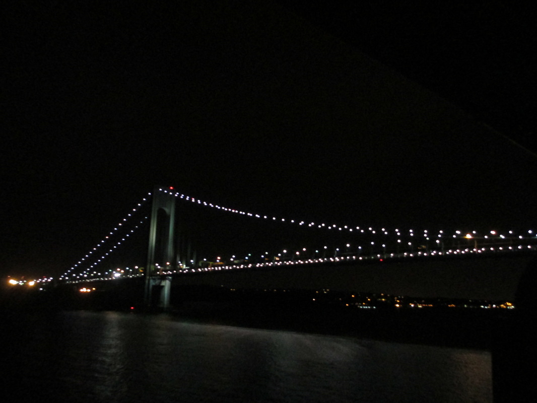 Approaching New York City before daybreak