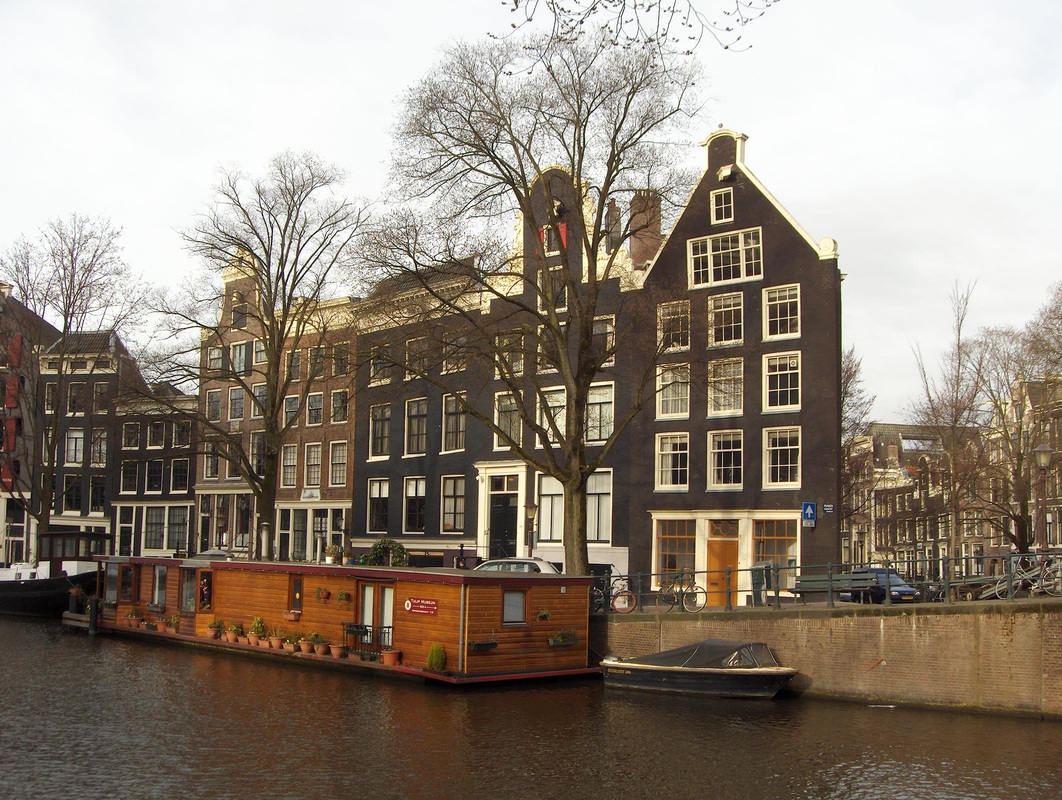 House boat on canal