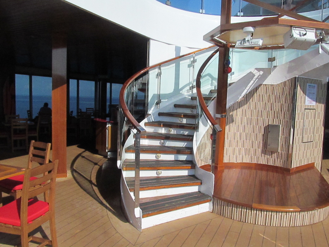 Stairwell to Panorama Deck on Starboard Side of Ship