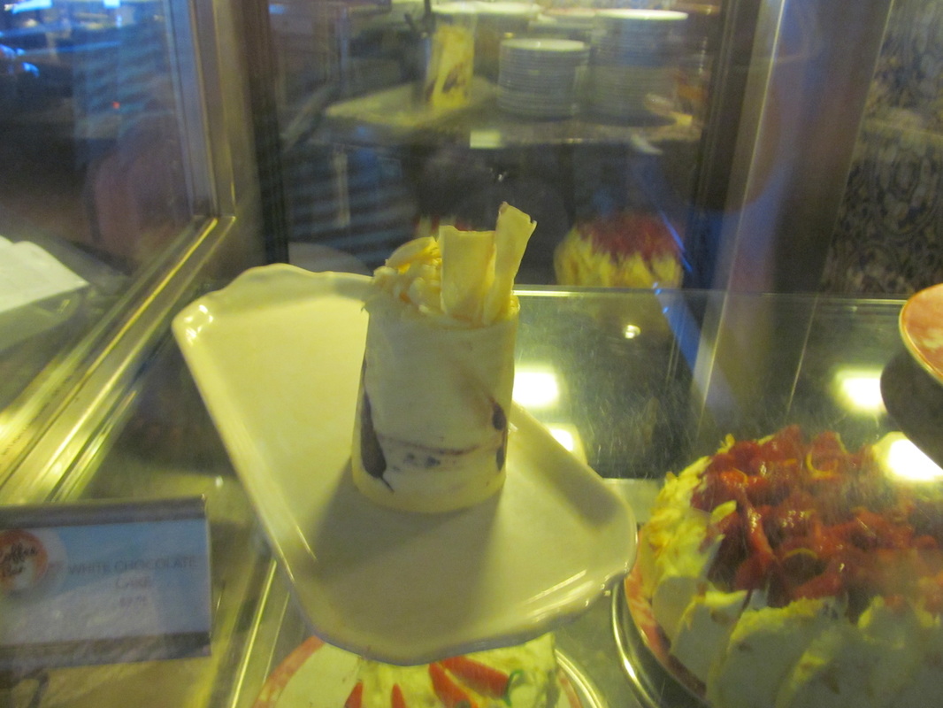 Carnival Elation Musical Cafe Food Items In Display