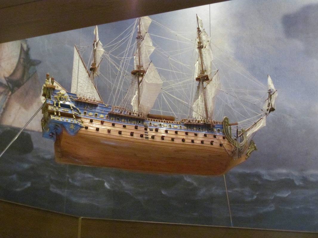 Replica Ship Hanging In Horatio's