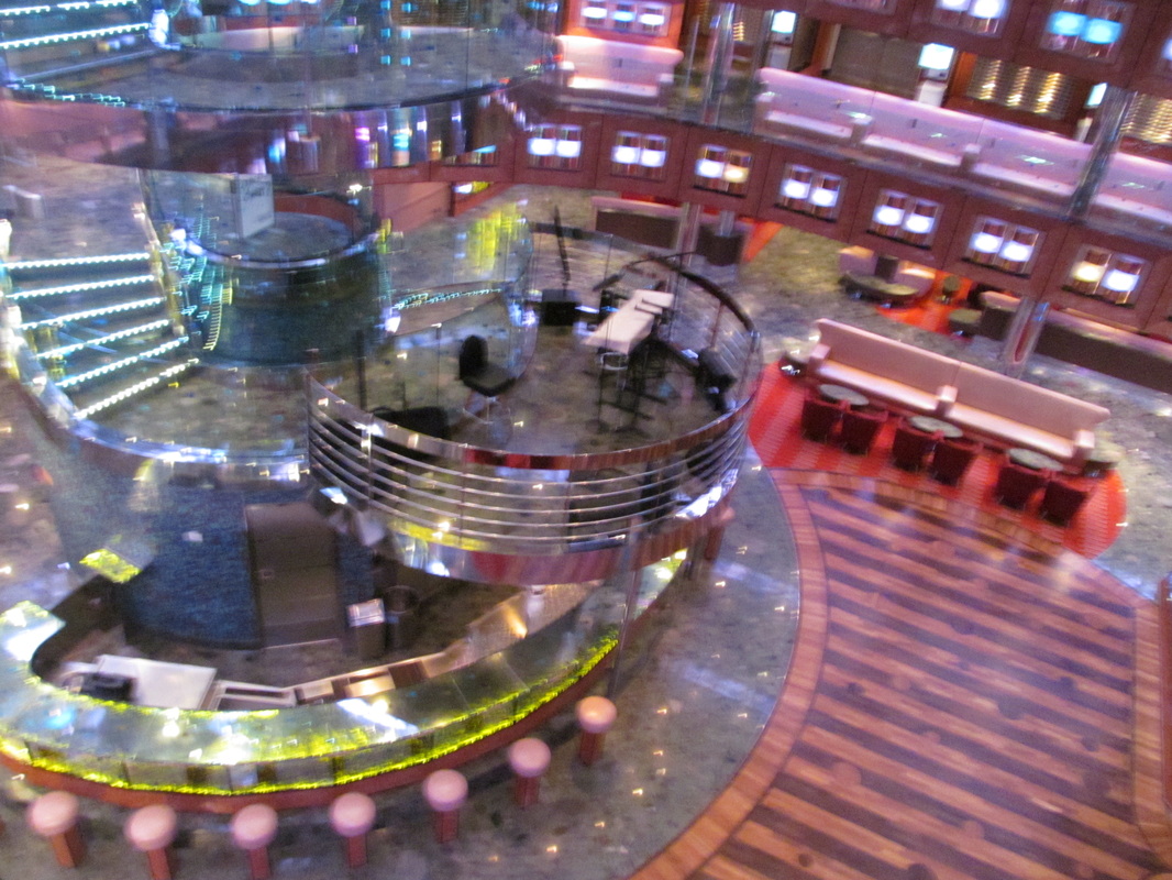 Carnival Dream Atrium Stairwell and Bar