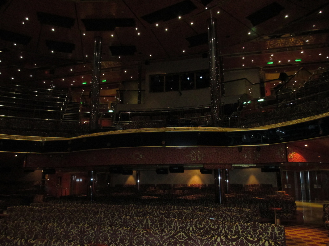 Looking Towards Back of Carnival Glory Amber Palace Main Show Lounge