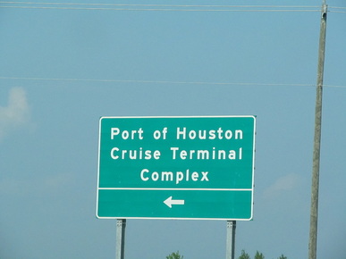 Houston Cruise Terminal Road Sign