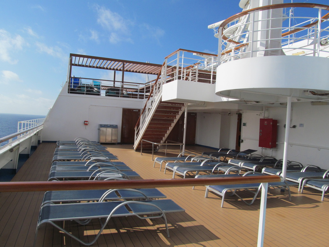 Carnival Dream Deck Chairs on the SPA Deck
