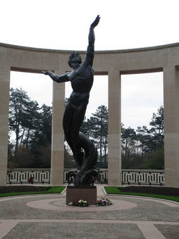 Bronze statue entitled 