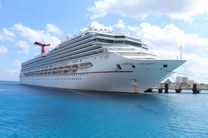 Carnival Conquest Docked In Cozumel