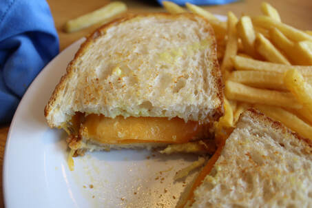 Carnival Cruise Deli Grilled Cheese Sandwich and French Fries