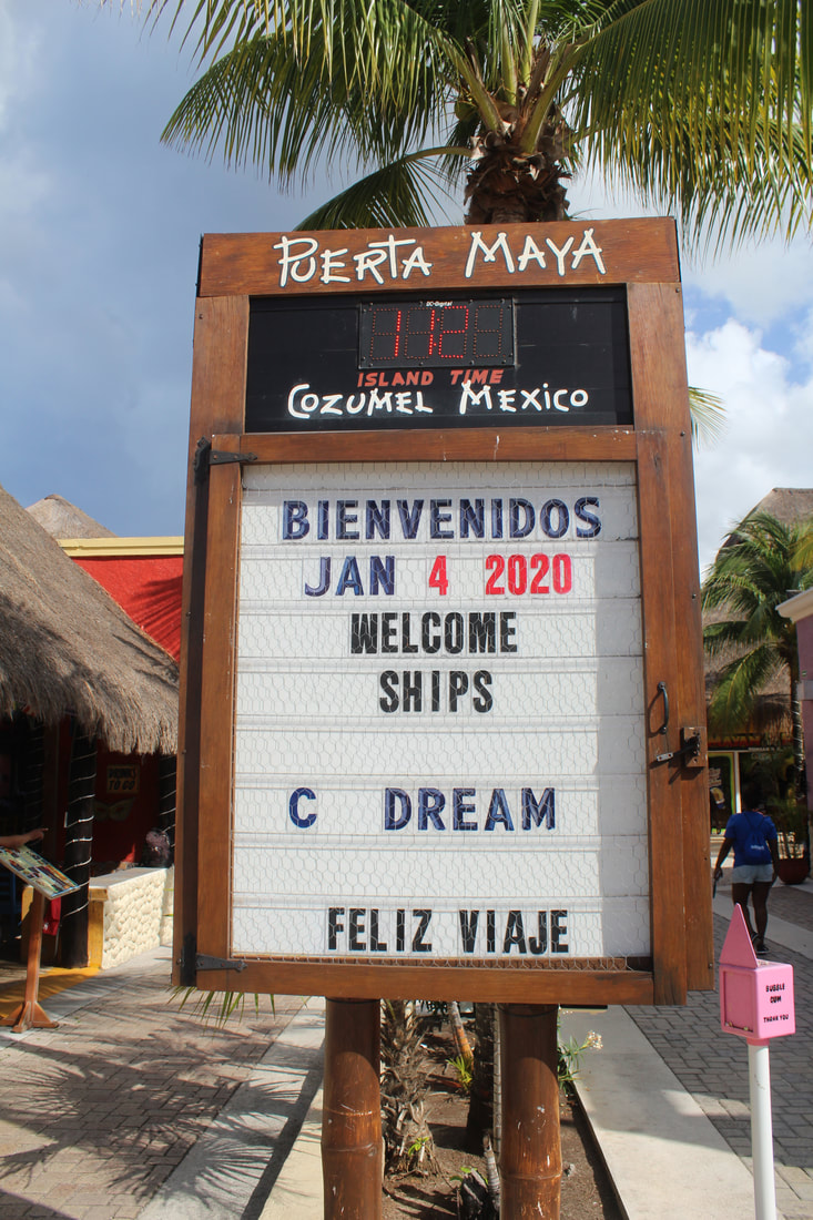 Puerta Maya Cozumel Sign