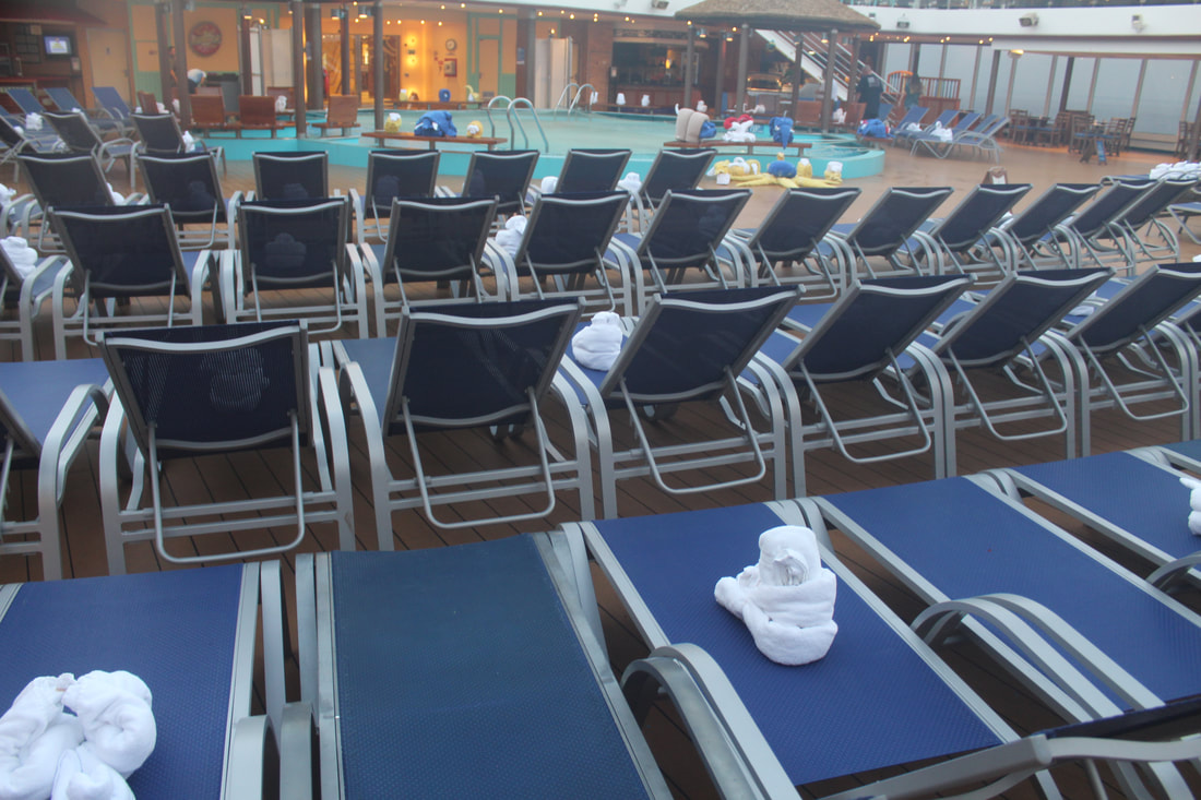 Carnival Breeze Towel Animals in Deck Chairs
