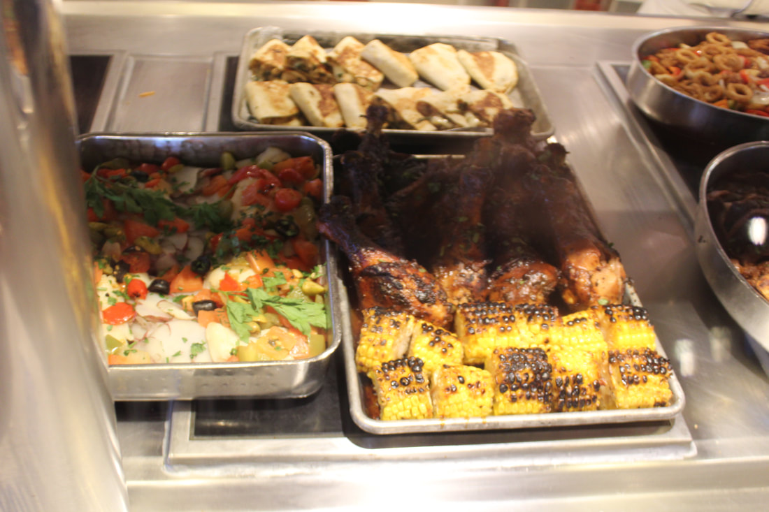 Carnival Dream Lido Lunch Buffet Line Food Picture