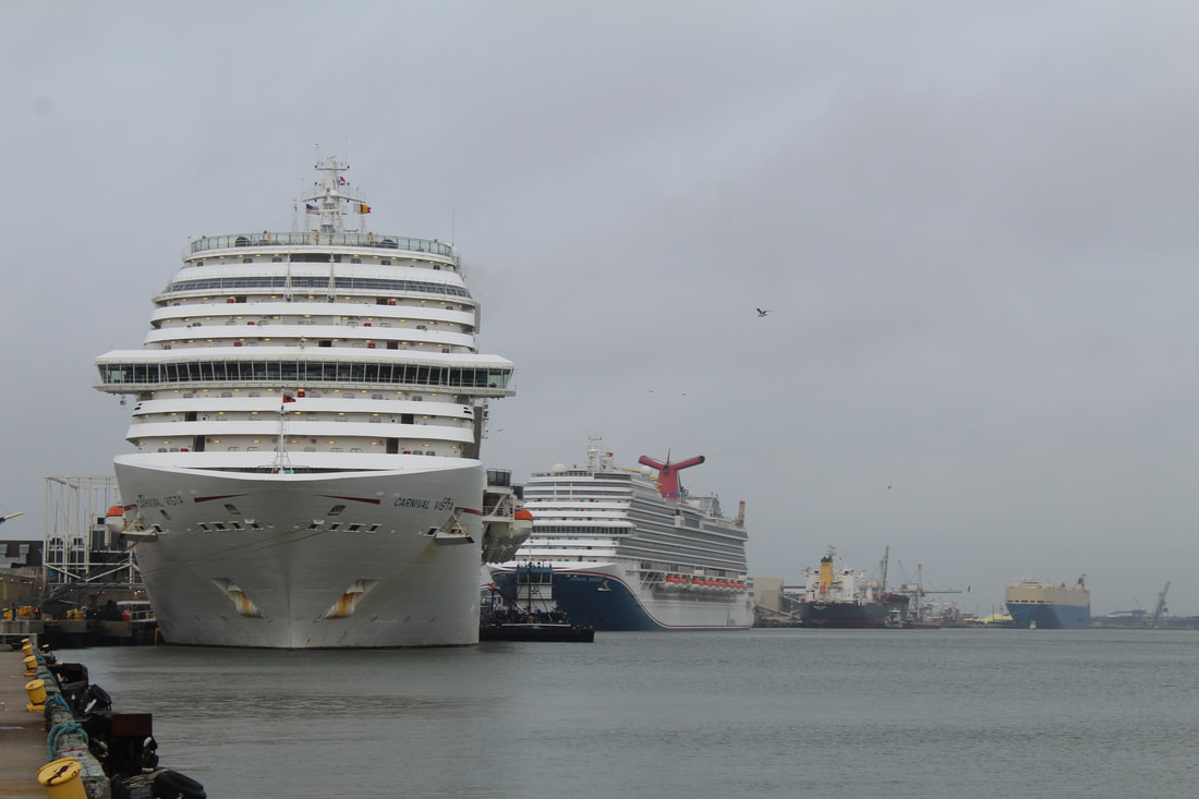 Carnival Vista and Carnival Breeze Docked In Galveston