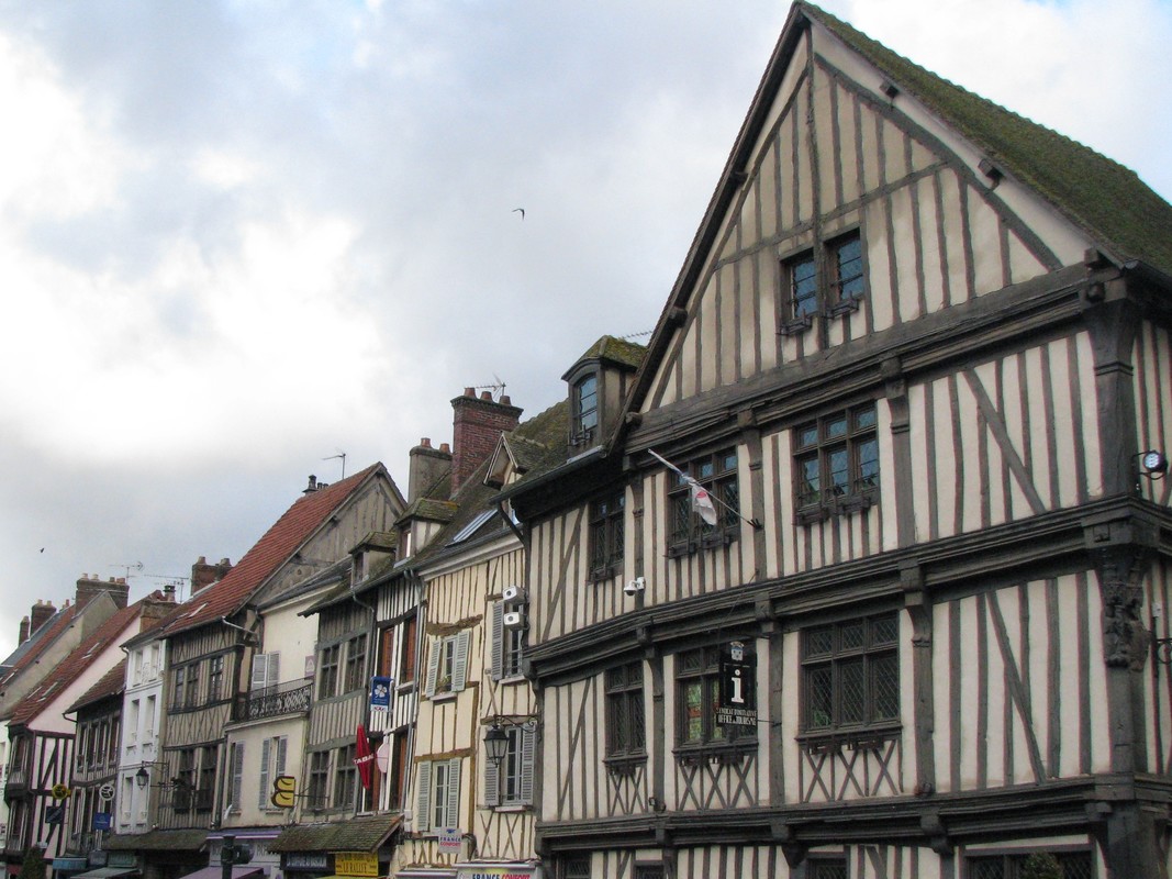 Some of Vernon's half-timbered houses 