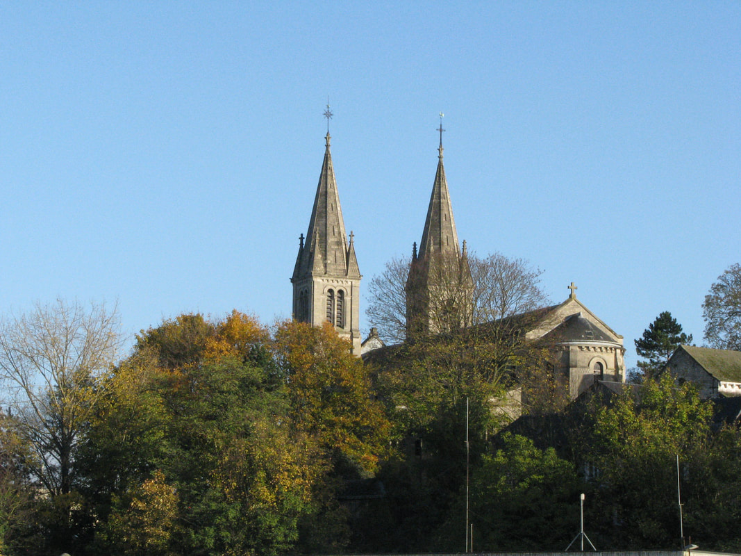 Abbey seen from the Seine River