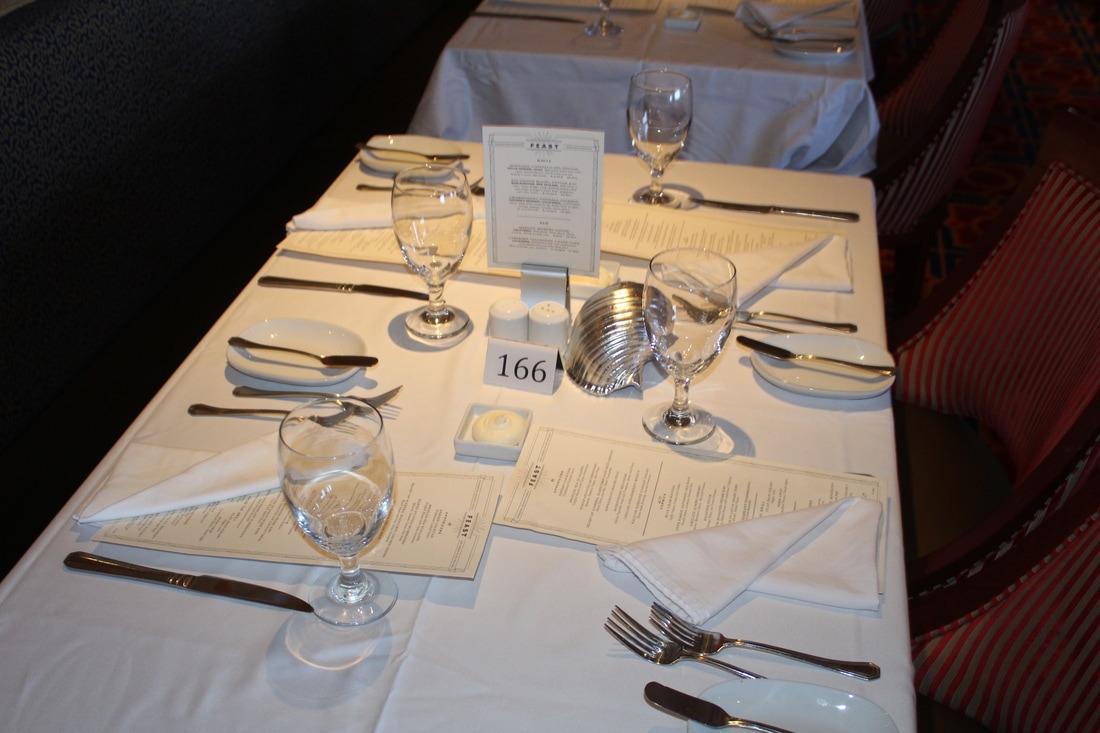 Carnival Valor American Feast Tables