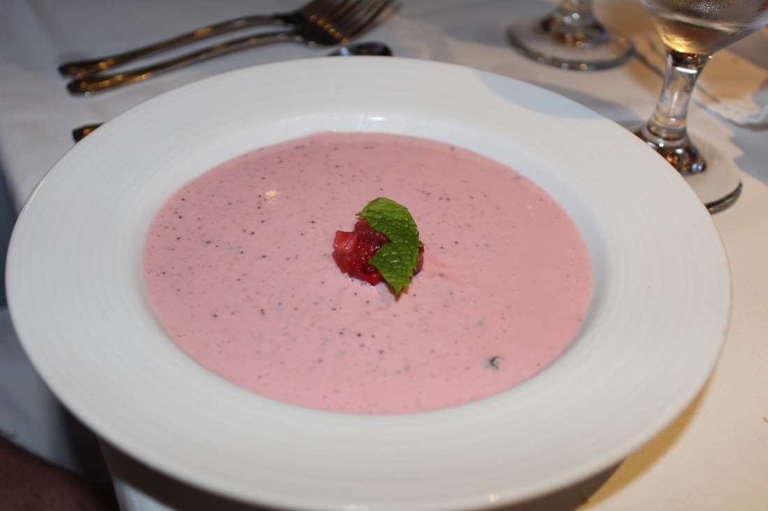 Carnival Valor Chilled Strawberry Bisque