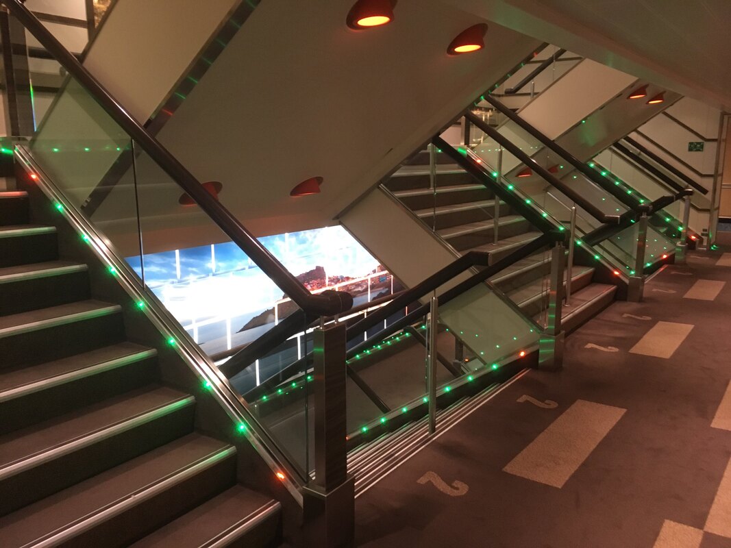 Carnival Vista Stairwell Area With Low Level Lighting