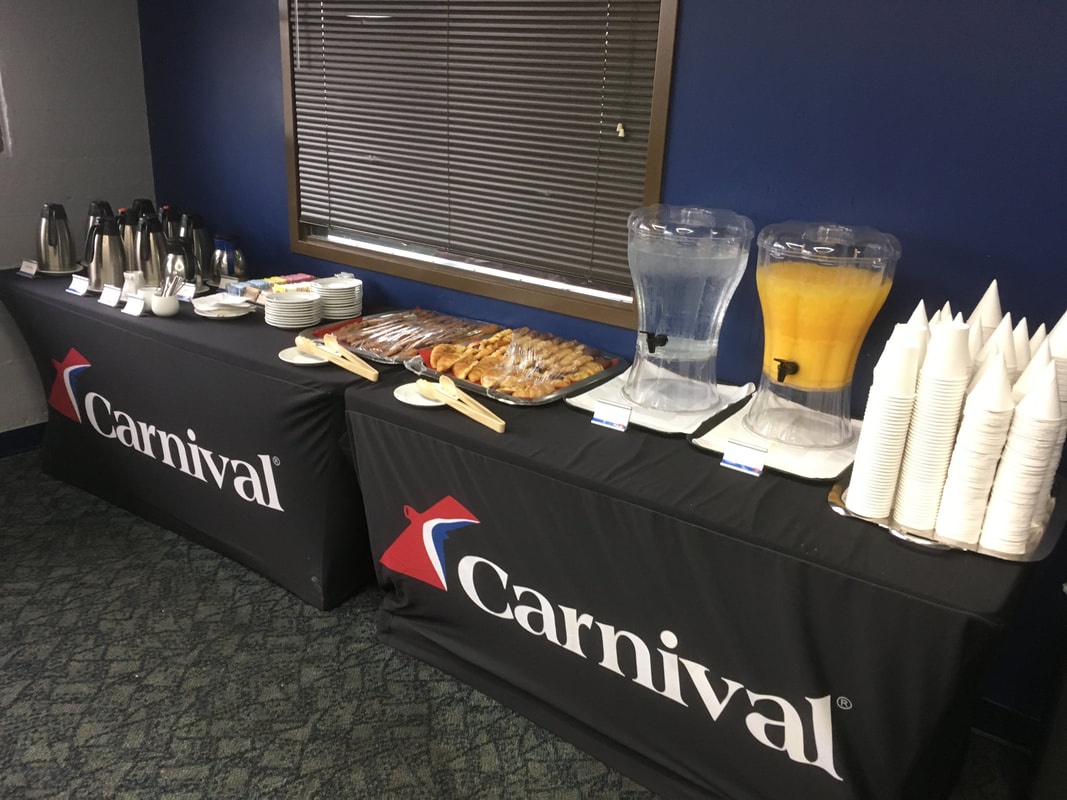 Carnival Dream Captain's Lounge Drinks and Snacks