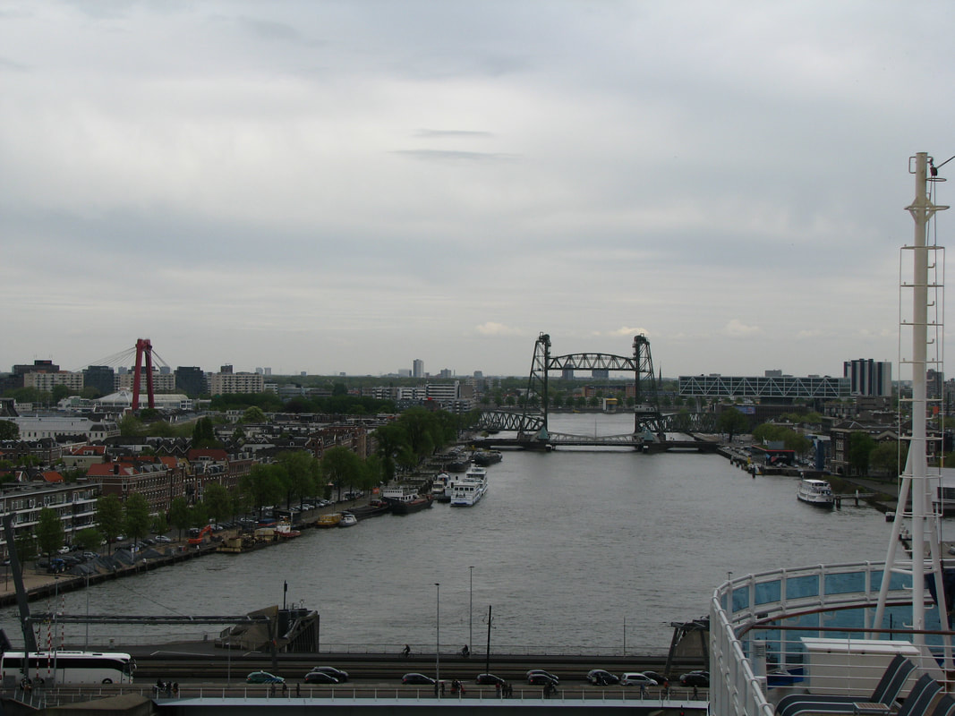 View of Rotterdam from the ship
