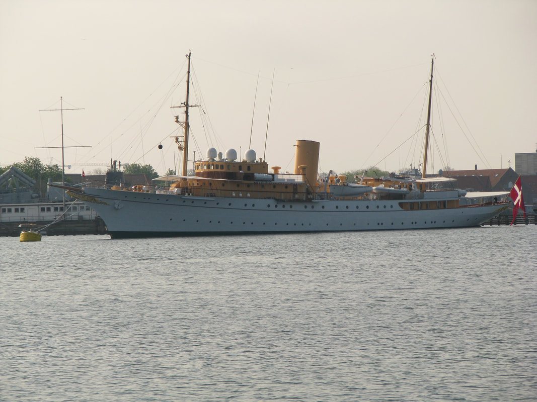 Queen's ship in harbor
