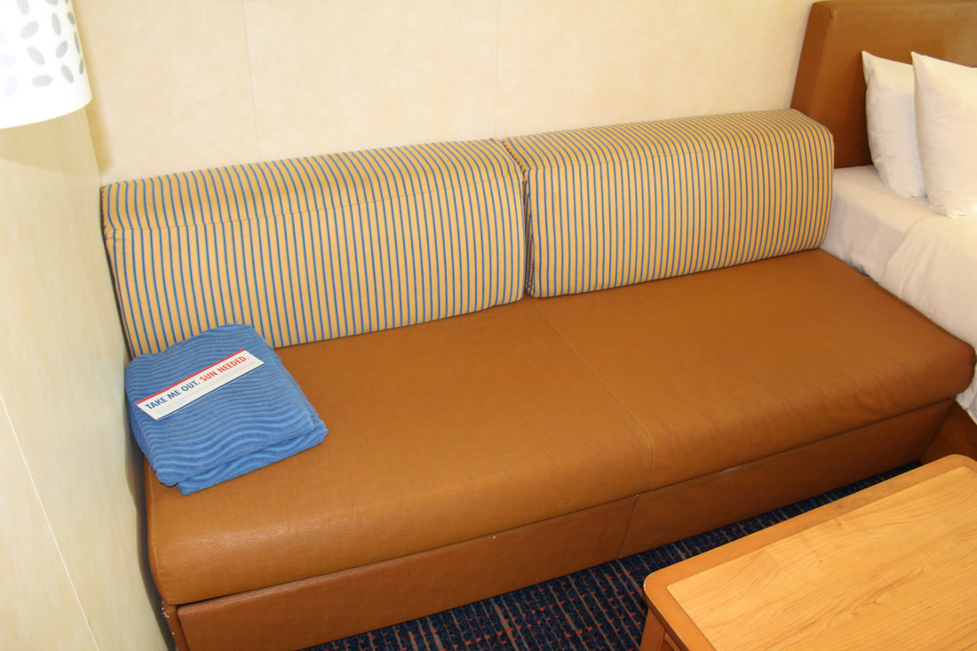 Carnival Breeze Deluxe Ocean View Stateroom Couch
